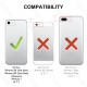 HOOMIL for iPhone SE 3rd/2nd Gen, iPhone 7/8 Case Clear [Anti-Yellowing] Anti-Scratch Transparent Hard Back and Soft Edge [Military Grade Drop Protection] Shockproof Phone Cover - Crystal Clear