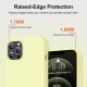 HOOMIL Case for iPhone 12 and iPhone 12 Pro 6.1-Inch, Silky-Soft Touch Silicone, Drop Protection, Anti-Scratch, Shockproof Phone Cover (Soft Microfiber Lining) - Creamy Yellow