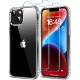 HOOMIL for iPhone 13 Case with 2-Pack Tempered Glass Screen Protector Film, Non-Yellowing, Drop Protection, Anti-Scratch Transparent Hard Back Phone Cover (6.1-Inch) - Crystal Clear