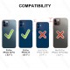 HOOMIL Case for iPhone 12 and iPhone 12 Pro 6.1-Inch, Silky-Soft Touch Silicone, Drop Protection, Anti-Scratch, Shockproof Phone Cover (Soft Microfiber Lining) - Black