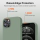 HOOMIL Case for iPhone 12 and iPhone 12 Pro 6.1-Inch, Silky-Soft Touch Silicone, Drop Protection, Anti-Scratch, Shockproof Phone Cover (Soft Microfiber Lining) - Calke Green