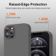 HOOMIL Case for iPhone 12 and iPhone 12 Pro 6.1-Inch, Silky-Soft Touch Silicone, Drop Protection, Anti-Scratch, Shockproof Phone Cover (Soft Microfiber Lining) - Gray