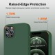 HOOMIL Case for iPhone 12 and iPhone 12 Pro 6.1-Inch, Silky-Soft Touch Silicone, Drop Protection, Anti-Scratch, Shockproof Phone Cover (Soft Microfiber Lining) - Green